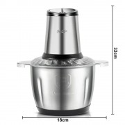 Стационарный измельчитель на 3 л с чашей из нержавеющей стали RAF R.7045 1000Вт
