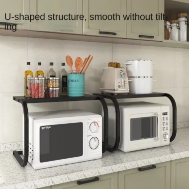 Полка органайзер Металл для микроволновки 53х32х32 см / Кухонный стеллаж органайзер RD-1802