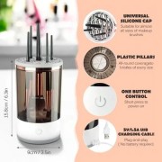 Портативный автоматический очиститель кистей для макияжа Makeup Brush Cleaner USB Белый RD-1805