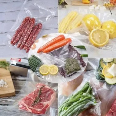 Вакуумные пакеты 5м х 20см в рулоне / Пакеты для вакууматора / Пакеты для вакуумирования продуктов Вакуумные пакеты 5м х 20см в рулоне / Пакеты для вакууматора / Пакеты для вакуумирования продуктов