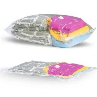 Вакуумный пакет Vacuum Bag для хранения одежды 80x110 см Прозрачные Вакуумный пакет Vacuum Bag для хранения одежды 80x110 см Прозрачные