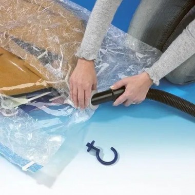 Вакуумный пакет Vacuum Bag для хранения одежды 80x110 см Прозрачные Вакуумный пакет Vacuum Bag для хранения одежды 80x110 см Прозрачные