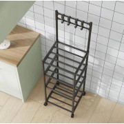 Напольная полка стеллаж для кухни 130х42х34 см (кухонная этажерка) 4-х уровневая