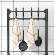 Напольная полка стеллаж для кухни 130х42х34 см (кухонная этажерка) 4-х уровневая