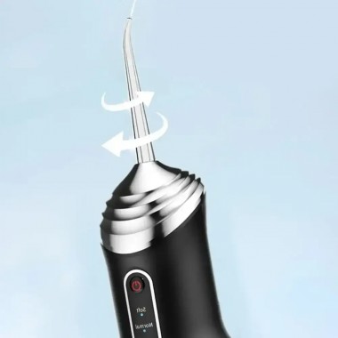 Портативный ирригатор для зубов, 3 режима, 4 насадки, A12 / Ирригатор полости рта / Ирригатор для брекетов