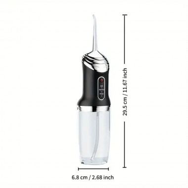 Портативный ирригатор для зубов, 3 режима, 4 насадки, A12 / Ирригатор полости рта / Ирригатор для брекетов