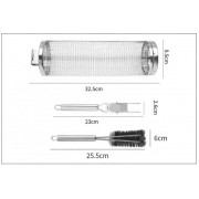 Решетка-гриль из нержавеющей стали для барбекю с щеткой GRIL