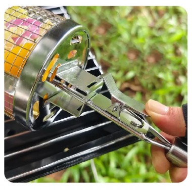 Решетка-гриль из нержавеющей стали для барбекю с щеткой GRIL