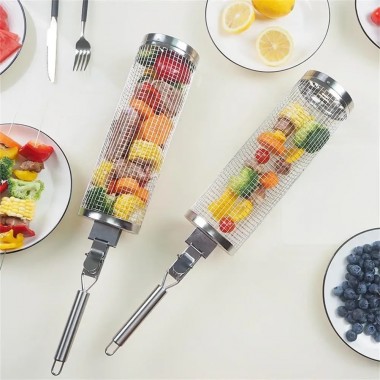 Решетка-гриль из нержавеющей стали для барбекю с щеткой GRIL