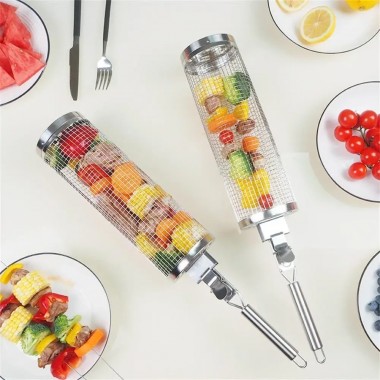 Решетка-гриль из нержавеющей стали для барбекю с щеткой GRIL