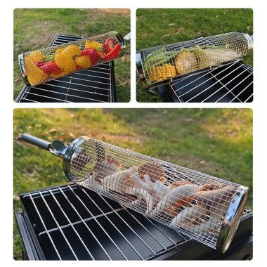 Решетка-гриль из нержавеющей стали для барбекю с щеткой GRIL