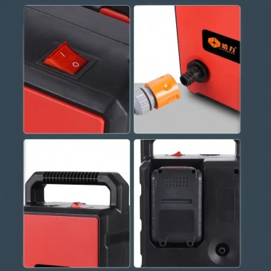 Аккумуляторная помпа для воды с 2 аккумуляторами, распылителем и шлангом 5 м Pump-01