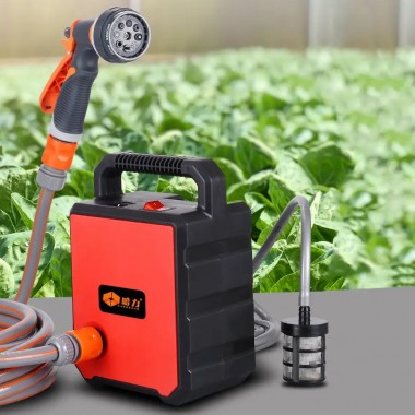 Аккумуляторная помпа для воды с 2 аккумуляторами, распылителем и шлангом 5 м Pump-01
