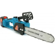 Аккумуляторная цепная мини электро-пила 8'' Chain Saw Мощный веткорез с 2 аккумуляторами