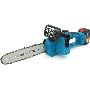 Аккумуляторная цепная мини электро-пила 8'' Chain Saw Мощный веткорез с 2 аккумуляторами