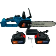 Аккумуляторная цепная мини электро-пила 8'' Chain Saw Мощный веткорез с 2 аккумуляторами