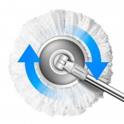 Универсальная швабра с отжимом-центрифугой и ведром Easy Mop “Круглая Швабра”