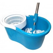 Универсальная швабра с отжимом-центрифугой и ведром Easy Mop “Круглая Швабра”