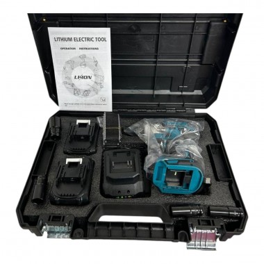 Аккумуляторный ударный гайковерт MA-491 с подсветкой 2-мя съемными аккумуляторами в кейсе | 2 Ah \ 48 V