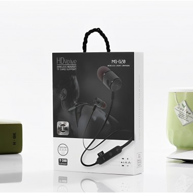 MG-G20 Bluetooth 4.2 Спортивные беспроводные наушники Bluetooth Чёрный