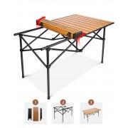 Стол для пикника складной прямоугольный в чехле 95x55x50 см Туристический STD-08 Коричневый