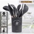 Силиконовый кухонный набор принадлежностей Kitchen stuff 12 предметов BLACK Силиконовый кухонный набор принадлежностей Kitchen stuff 12 предметов BLACK
