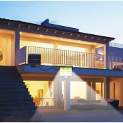 LED уличный светильник SL-F120 на солнечных батареях, автономный влагостойкий с датчиком движения для двора