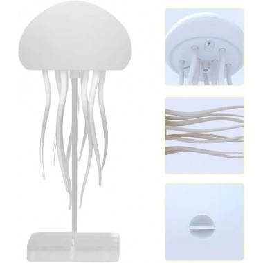 Ночник LED лампа Медуза с USB NTL-5B с движениями и цветопередачей RGB Белий Ночник LED лампа Медуза с USB NTL-5B с движениями и цветопередачей RGB Белий