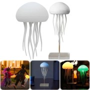 Ночник LED лампа Медуза с USB NTL-5B с движениями и цветопередачей RGB Белий