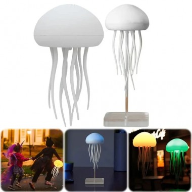 Ночник LED лампа Медуза с USB NTL-5B с движениями и цветопередачей RGB Белий Ночник LED лампа Медуза с USB NTL-5B с движениями и цветопередачей RGB Белий