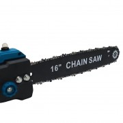 Цепная аккумуляторная пила Синяя шина 40см 16 дюймов 2500 вт, в кейсе, 16'' + 2 аккумулятора 68В