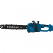 Цепная аккумуляторная пила Синяя шина 40см 16 дюймов 2500 вт, в кейсе, 16'' + 2 аккумулятора 68В