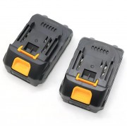 Аккумуляторная цепная пила Желтая 2 аккумулятора 18В, 16'' Electric SAW, Электропила на аккумуляторе