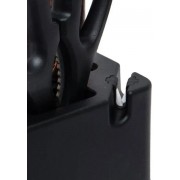 Набор кухонных ножей на подставке, 7 предметов, Коричневый / Набор приборов для кухни / Набор ножей