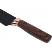 Набор кухонных ножей на подставке, 7 предметов, Коричневый / Набор приборов для кухни / Набор ножей