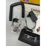 Аккумуляторная цепная пила Желтая 2 аккумулятора 18В, 16'' Electric SAW, Электропила на аккумуляторе