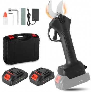 Секатор электрический 48V с двумя аккумуляторами и точильным камнем Секатор электрический 48V с двумя аккумуляторами и точильным камнем