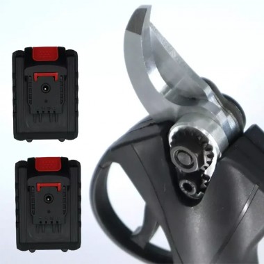 Секатор электрический 48V с двумя аккумуляторами и точильным камнем Секатор электрический 48V с двумя аккумуляторами и точильным камнем