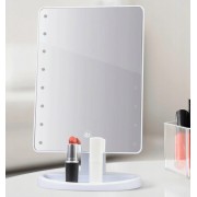 Настольное Зеркало с подсветкой Large 16LED Mirror для макияжа Белый