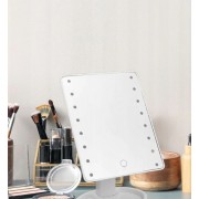 Настольное Зеркало с подсветкой Large 16LED Mirror для макияжа Белый
