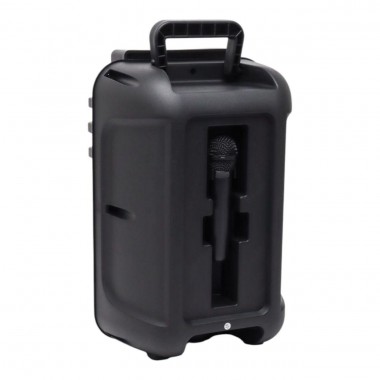 Портативная колонка ZQS10101 блютуз с 2 микрофонами караоке (1 проводной и 1 беспроводной ),45см