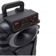 Портативная колонка ZQS10101 блютуз с 2 микрофонами караоке (1 проводной и 1 беспроводной ),45см