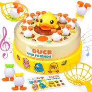 Музыкальная карусель Поймай утку с выпрыгивающими утятами и 2 сачками B.Duck and Friends