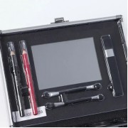 Набор декоративной косметики в алюминиевом кейсе с зеркалом Makeup set MC1488 Серебристый