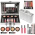 Набор декоративной косметики в алюминиевом кейсе с зеркалом Makeup set MC1488 Серебристый Набор декоративной косметики в алюминиевом кейсе с зеркалом Makeup set MC1488 Серебристый