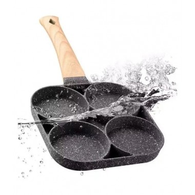 Сковорода с антипригарным гранитным покрытием, 4 отделения