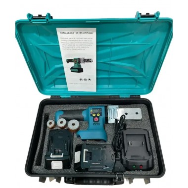 Аккумуляторный паяльник для пластиковых труб + 2 аккумулятора в кейсе AT-HX2801