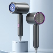 Фен для волос складной стайлер Air Blower LY-811, мощность 1800 Вт, 3 скорости, ионизация, серый