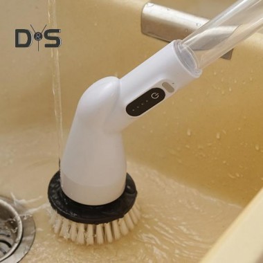 Электрический вращающийся скребок для душа, плитки для ванны, беспроводная щетка для чистки 8 насадок