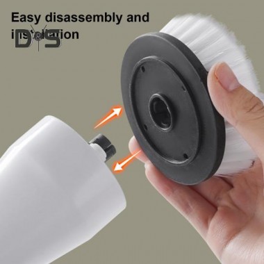 Электрический вращающийся скребок для душа, плитки для ванны, беспроводная щетка для чистки 8 насадок